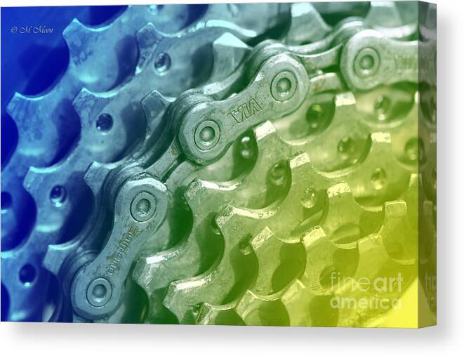 Bike Canvas Print featuring the photograph Bike Cycling Gears by Tap On Photo