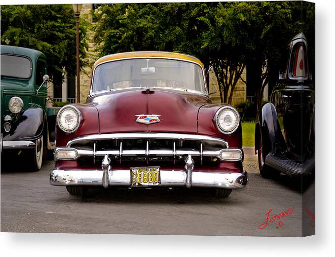 1954 Canvas Print featuring the photograph Daily Driver by Charles Fennen