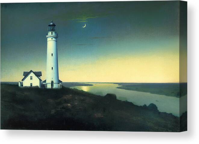 Light House Canvas Print featuring the painting Daily Illuminations by Douglas MooreZart