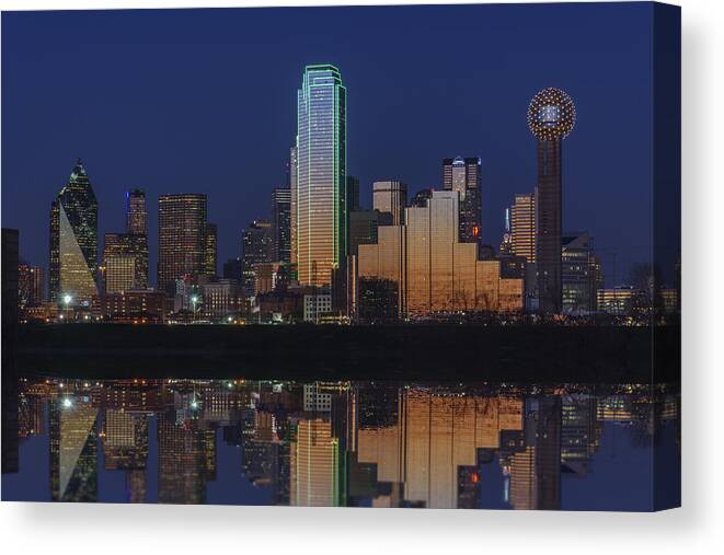 Dallas Canvas Print featuring the photograph Dallas Aglow by Rick Berk