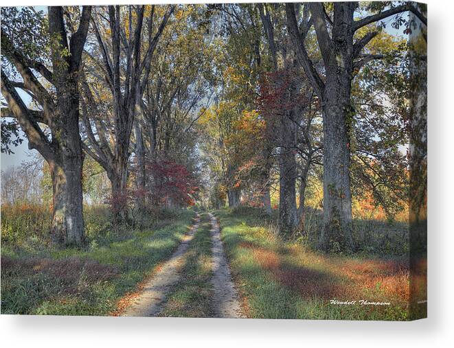 Kentucky Canvas Print featuring the photograph Daviess County Lane by Wendell Thompson