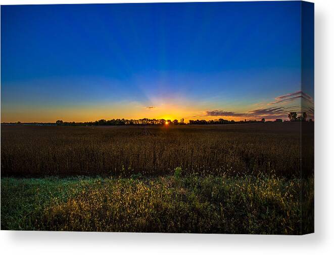 Sunrise Canvas Print featuring the photograph Dawn of a New Day by Adam Mateo Fierro