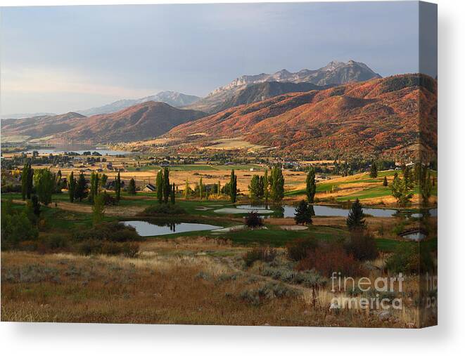 Ogden Valley Canvas Print featuring the photograph Dawn's Early Light by Bill Singleton