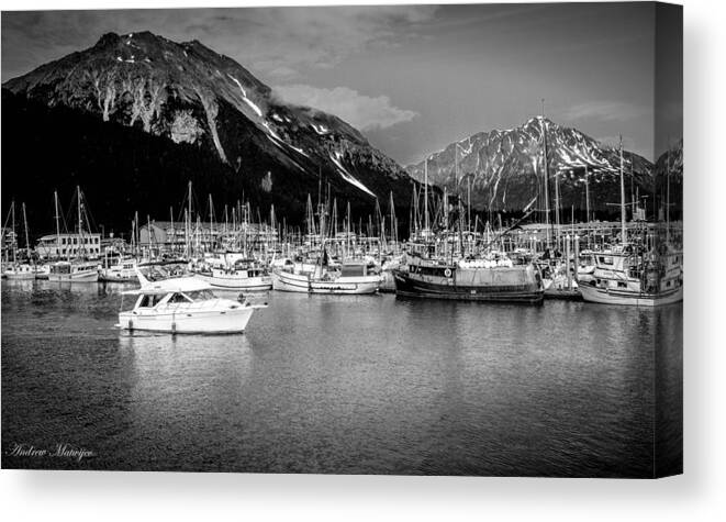 Alaska Canvas Print featuring the photograph Day on the Water by Andrew Matwijec