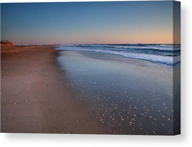 Beach Canvas Print featuring the photograph Daybreak On Hatteras II by Steven Ainsworth
