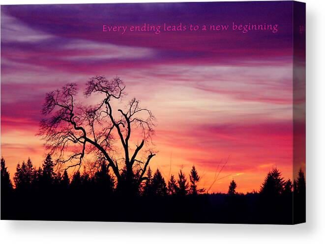 Landscape Canvas Print featuring the photograph Day's End by Rory Siegel