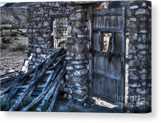 Ruin Canvas Print featuring the photograph Days gone by by Heiko Koehrer-Wagner