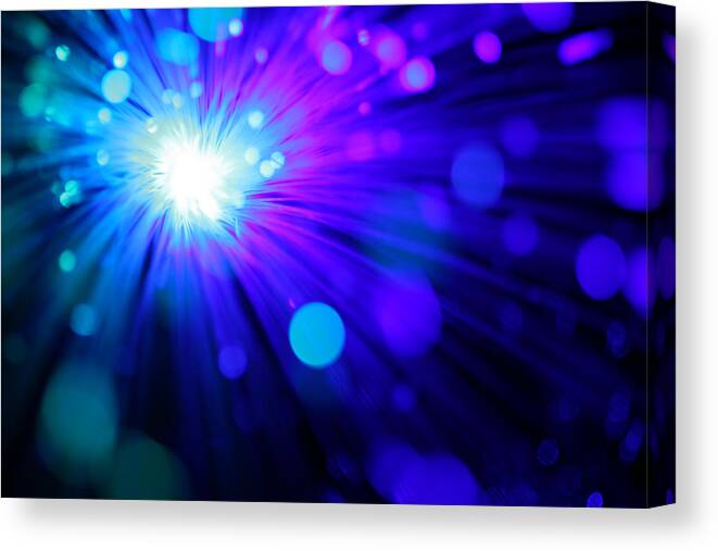 Abstract Canvas Print featuring the photograph Dazzling Blue by Dazzle Zazz