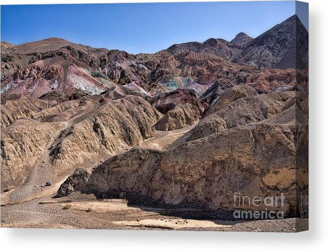California Canvas Print featuring the photograph Death Valley Artist Pallet by Peggy Hughes