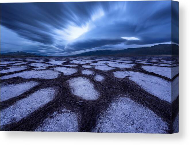 Landscape Canvas Print featuring the photograph Death Valley by Qiang Huang