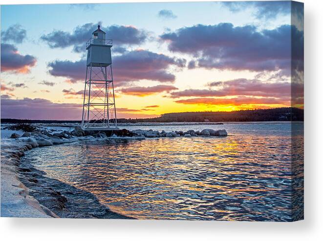 Sunrise Canvas Print featuring the photograph December Sunrise by Gary McCormick