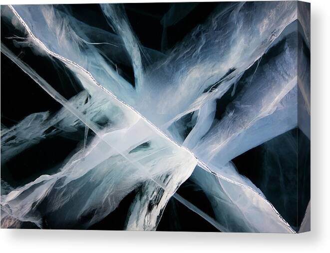 Ice Canvas Print featuring the photograph Deep Ice by Andrey Narchuk