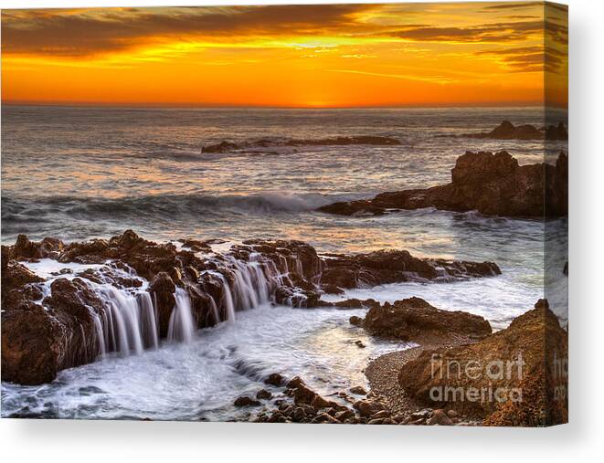 Sunset Canvas Print featuring the photograph Deep Peace by Alice Cahill