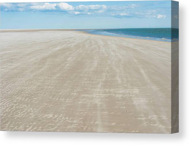 Tranquility Canvas Print featuring the photograph Denmark, Romo, Sand Dunes At North Sea by Westend61