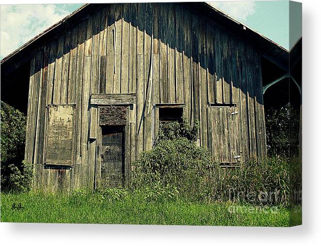 Rustic Canvas Print featuring the photograph Desolate Overgrowth by Geri Glavis