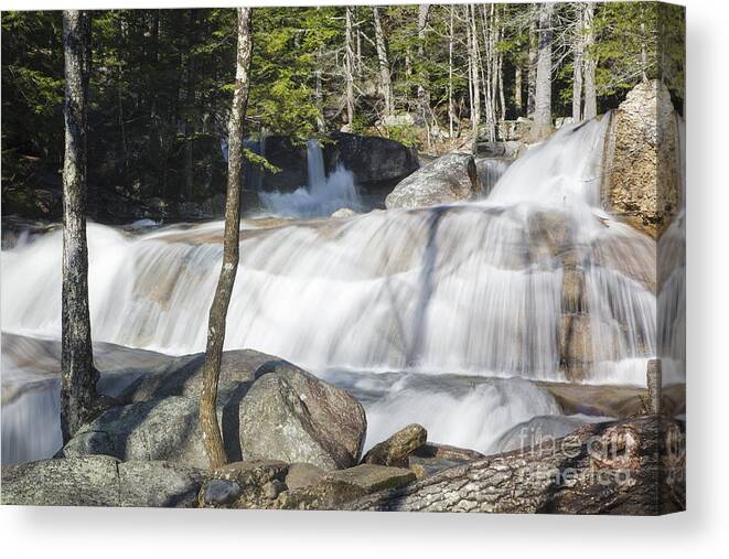 Waterfall Canvas Print featuring the photograph Dianas Bath - North Conway New Hampshire USA by Erin Paul Donovan