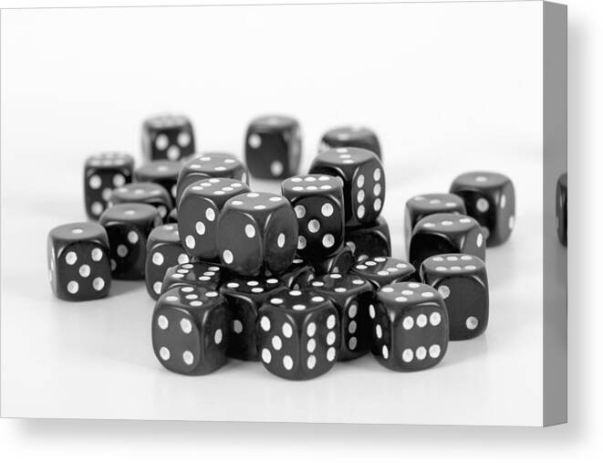 Chance Canvas Print featuring the photograph Dice by Chevy Fleet