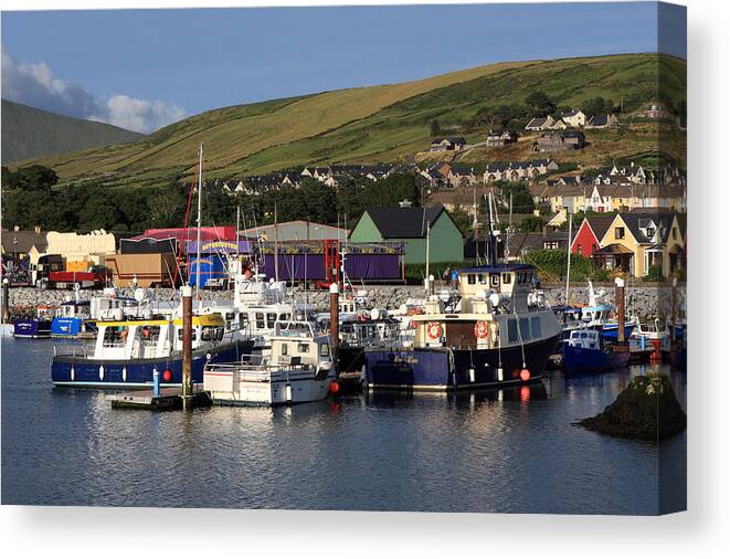 Dingle Canvas Print featuring the photograph Dingle Harbour County Kerry Ireland by Aidan Moran