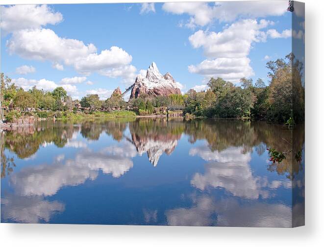 Walt Disney Canvas Print featuring the photograph Expedition Everest by John Black