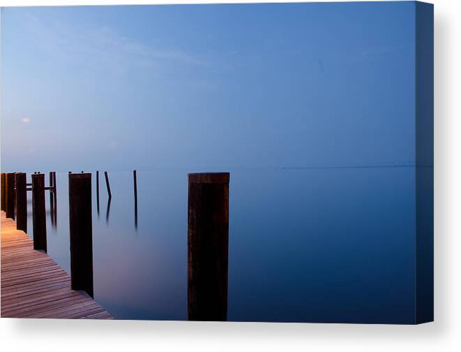 Dock Canvas Print featuring the photograph Dock of the Morning by Gary Wightman