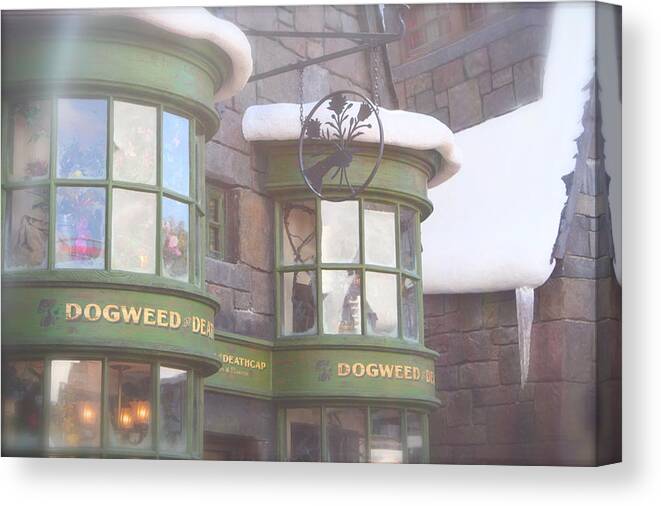 Hogwarts Canvas Print featuring the photograph Dogweed Dream by Shelley Overton