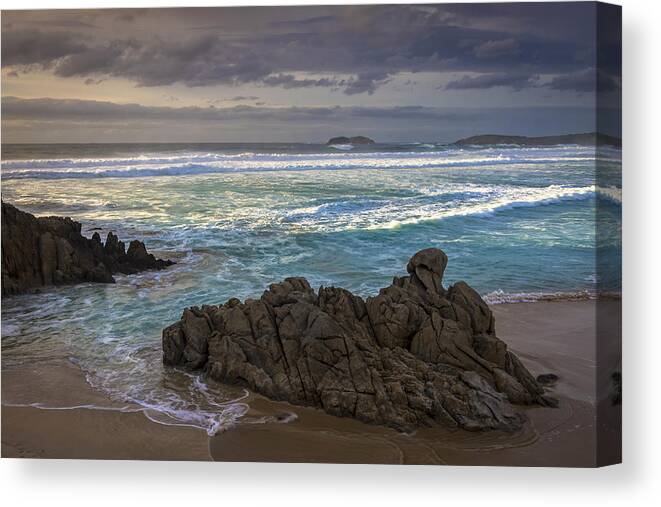Doniños Canvas Print featuring the photograph Doninos Beach Ferrol Galicia Spain by Pablo Avanzini