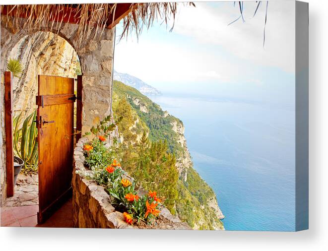 Door Canvas Print featuring the photograph Door to Paradise by Good Focused