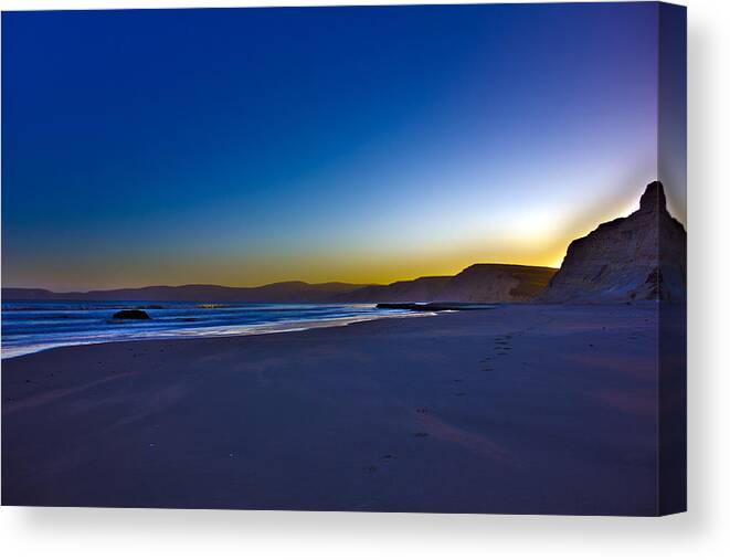 Hdr Canvas Print featuring the photograph Drake's Beach HDR by Josh Bryant