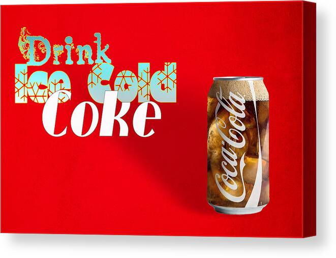 Coca-cola Canvas Print featuring the photograph Drink Ice Cold Coke 3 by James Sage