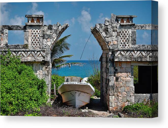 Dry Dock Canvas Print featuring the photograph Dry Dock by Skip Hunt