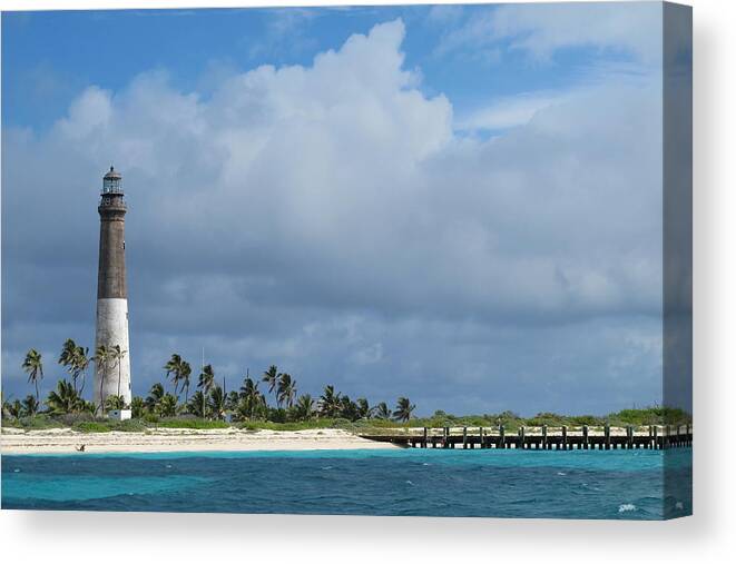 Lighthouse Canvas Print featuring the photograph Dry Tortugas Light by Kim Pippinger