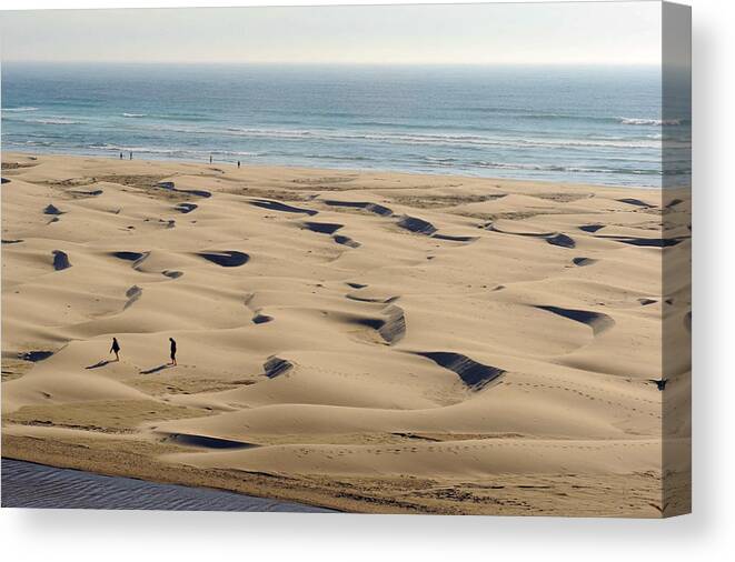 Home Canvas Print featuring the photograph Dune Beach by Richard Gehlbach