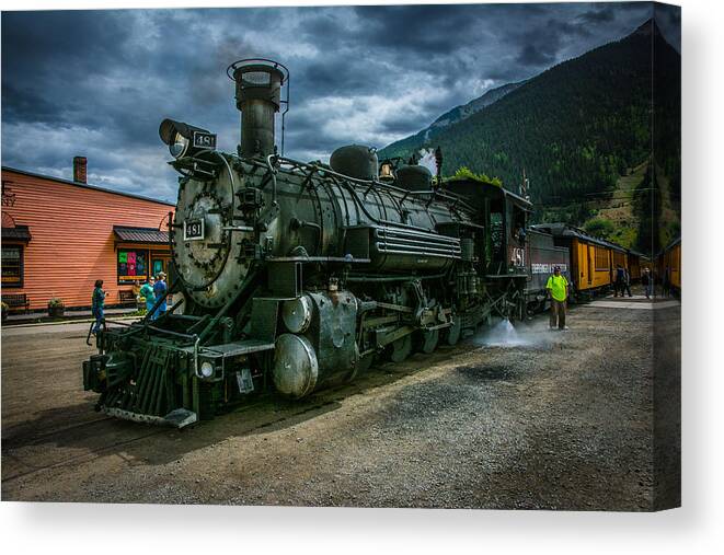 Train Canvas Print featuring the photograph Durango Silverton NGRR by Randall Branham