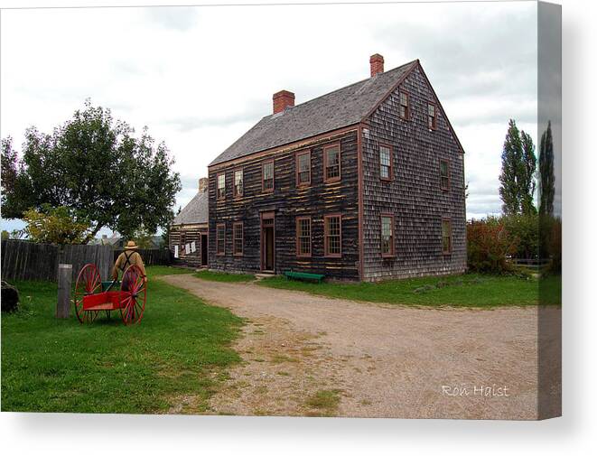 House Canvas Print featuring the photograph Early America by Ron Haist