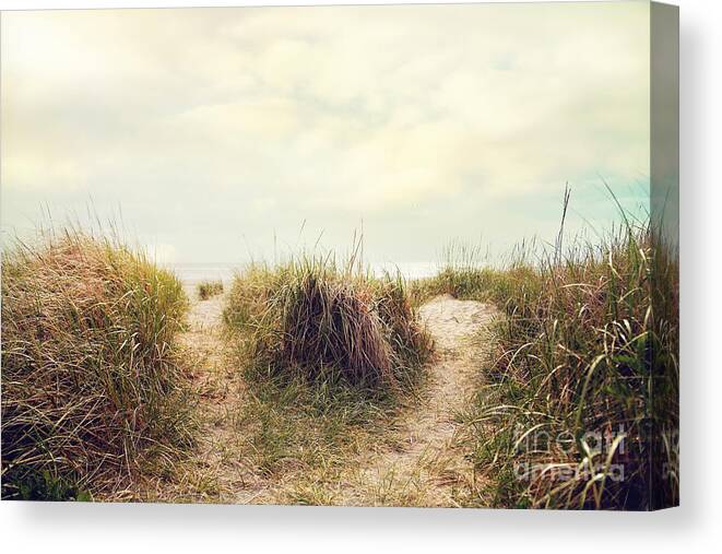 Washington Coast Canvas Print featuring the photograph Eat Sleep Beach by Sylvia Cook