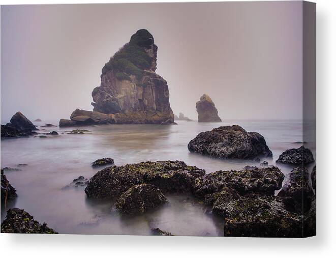 Pacific Ocean Canvas Print featuring the photograph Enduring by Adam Mateo Fierro