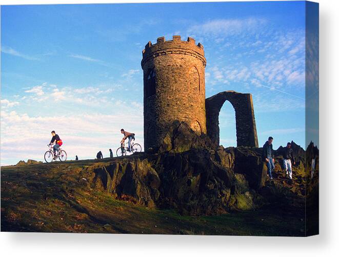 Old John Canvas Print featuring the photograph Enjoying Old John and Bradgate Park by Gordon James