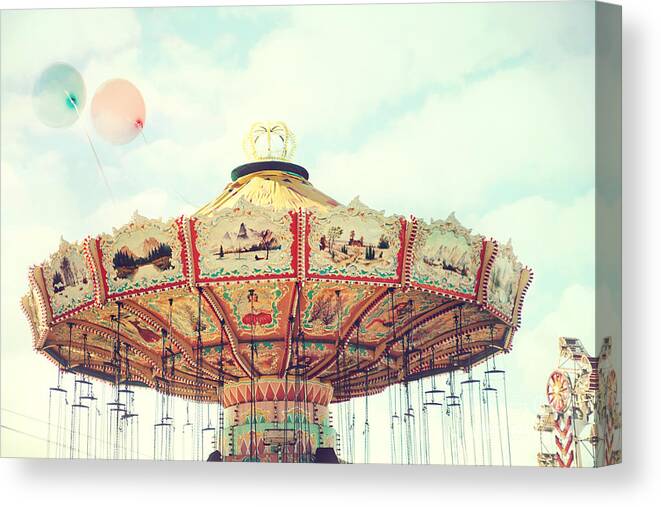 Carnival Canvas Print featuring the photograph Escape by Sylvia Cook