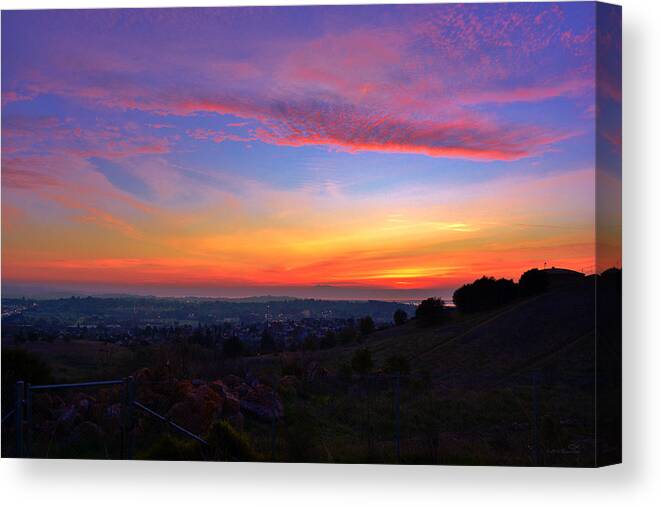 Vallejo Canvas Print featuring the photograph Eventide by Brian Tada