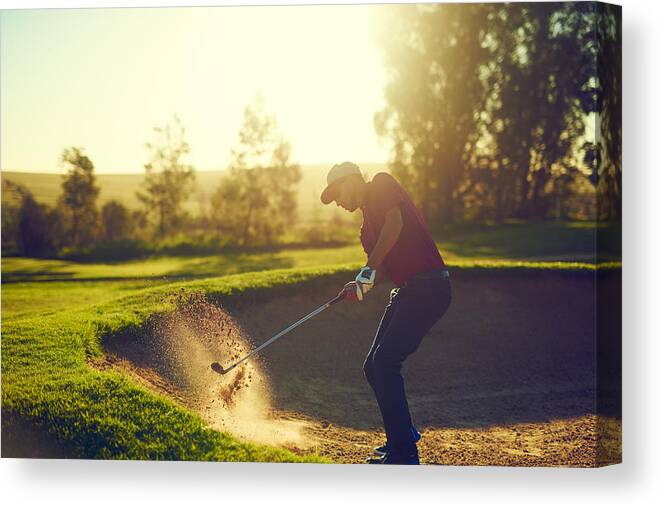 Young Men Canvas Print featuring the photograph Every game comes with it’s challenges by Tinpixels