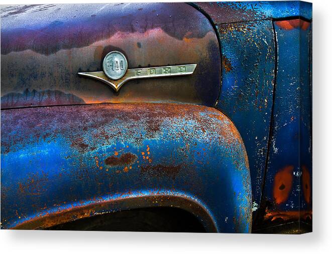 Appalachia Canvas Print featuring the photograph F-100 Ford by Debra and Dave Vanderlaan