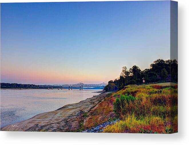 River Canvas Print featuring the photograph River - Bridge - River Bank - Father of Rivers by Barry Jones