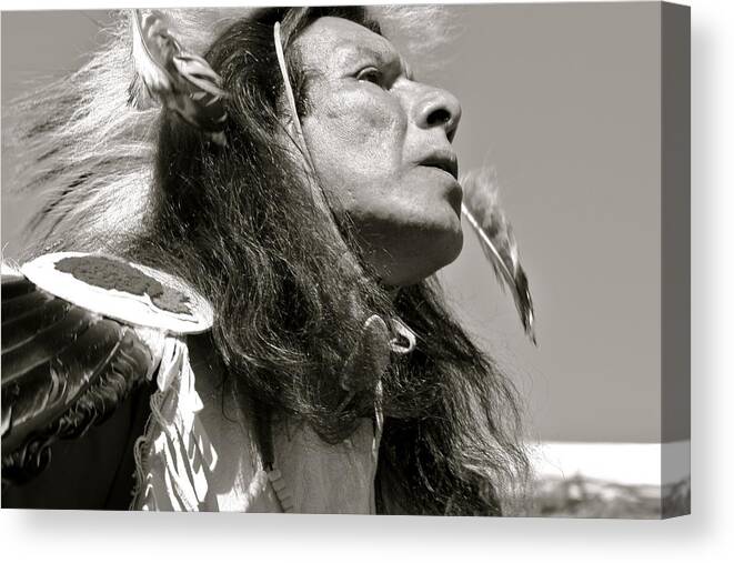 native American Canvas Print featuring the photograph Feeling History by Kate Purdy