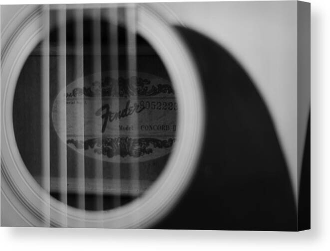 Guitar Canvas Print featuring the photograph Fender by Michael Donahue