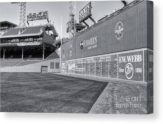 Clarence Holmes Canvas Print featuring the photograph Fenway Park Green Monster II by Clarence Holmes