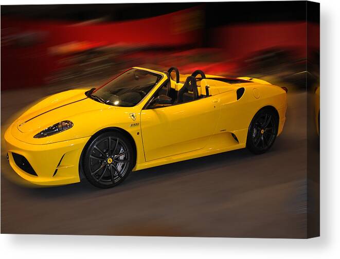 Ferrari Canvas Print featuring the photograph Ferrari Scuderia Spider by Dragan Kudjerski