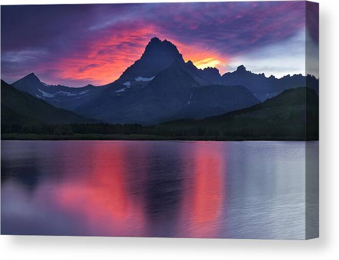 National Park Canvas Print featuring the photograph Fire on the Mountain by Andrew Soundarajan