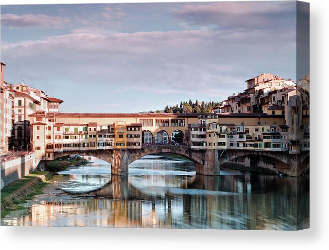 Built Structure Canvas Print featuring the photograph Firenze by Eduleite