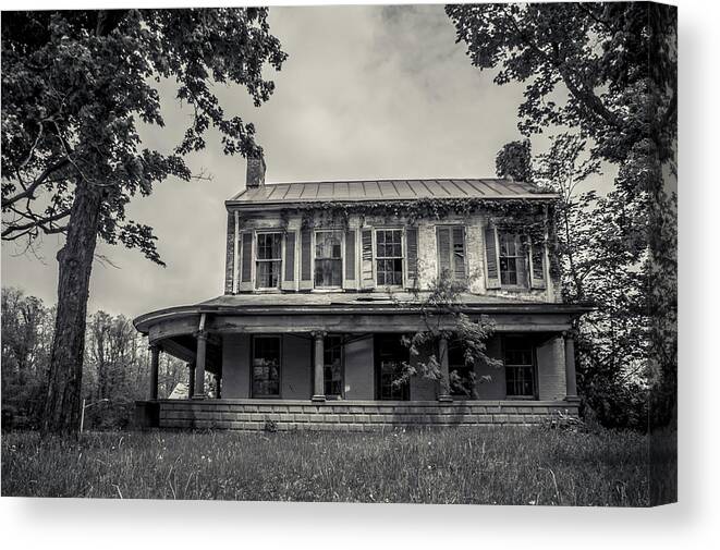Abandoned Canvas Print featuring the photograph Fixer Upper by Off The Beaten Path Photography - Andrew Alexander