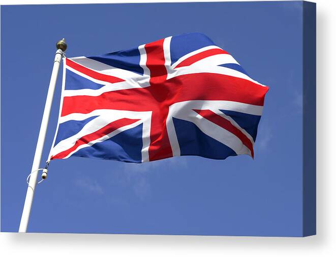 English Culture Canvas Print featuring the photograph Flag of Great Britain II by Ramberg